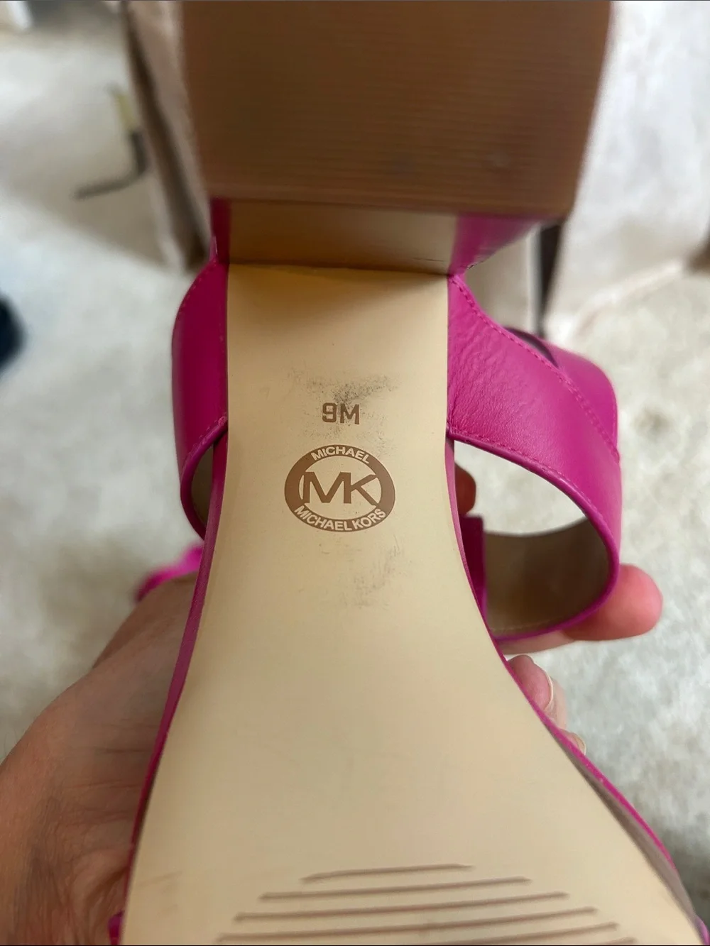 Michael Kors Becker block platform heels
